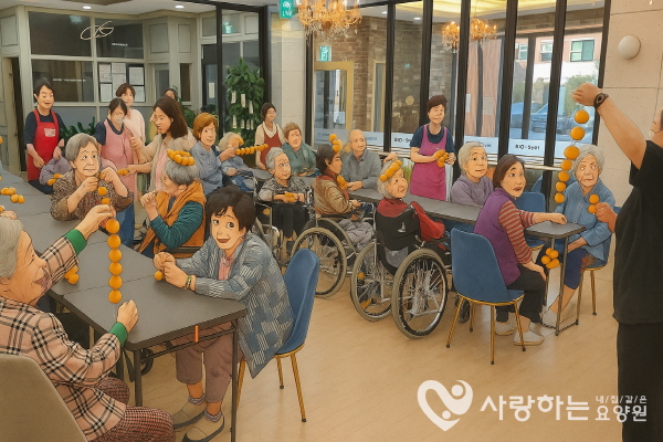 감 좋은 날 수업 모습