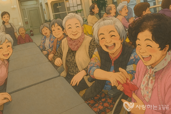 수건돌리기 장면